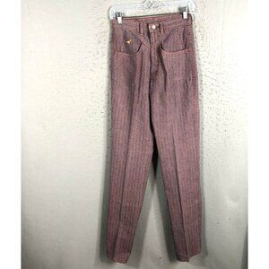 Vintage Jewell's Classic Bottoms Pants Womens 5 Herringbone High Rise Bareback